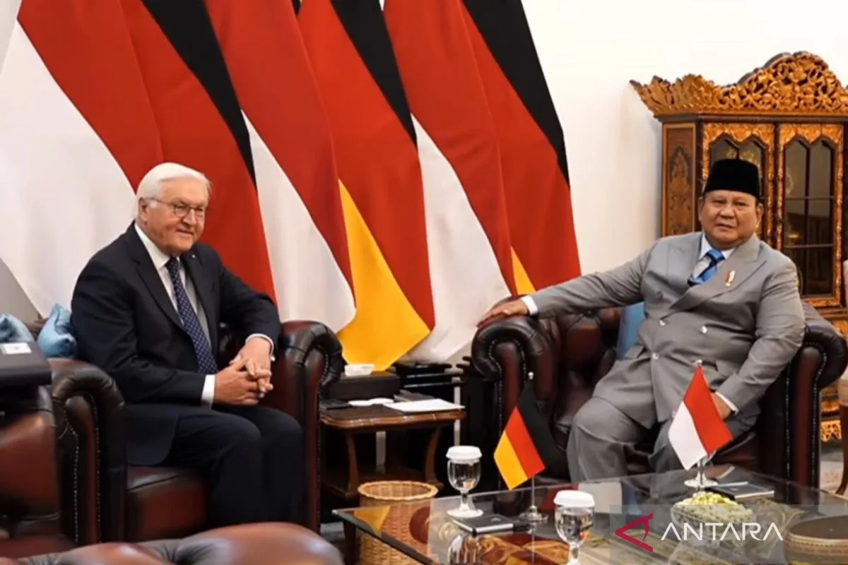 Prabowo dan Presiden Steinmeier lakukan pertemuan empat mata